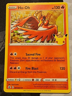 Ho-Oh 001/025 Rare Holo Pokemon TCG | eBay