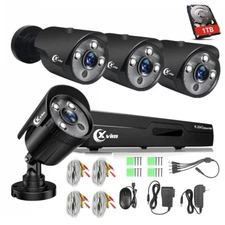XVIM 8CH DVR 1080P HD 3000TVL Security Camera System CCTV Kit Night Vision