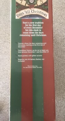 Christmas Countdown Clock by Costco 24 Days Till Christmas Counter