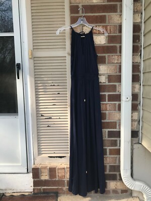 black and gray striped maxi dress Darcy Striped Fabric Smocking Top Long Dress