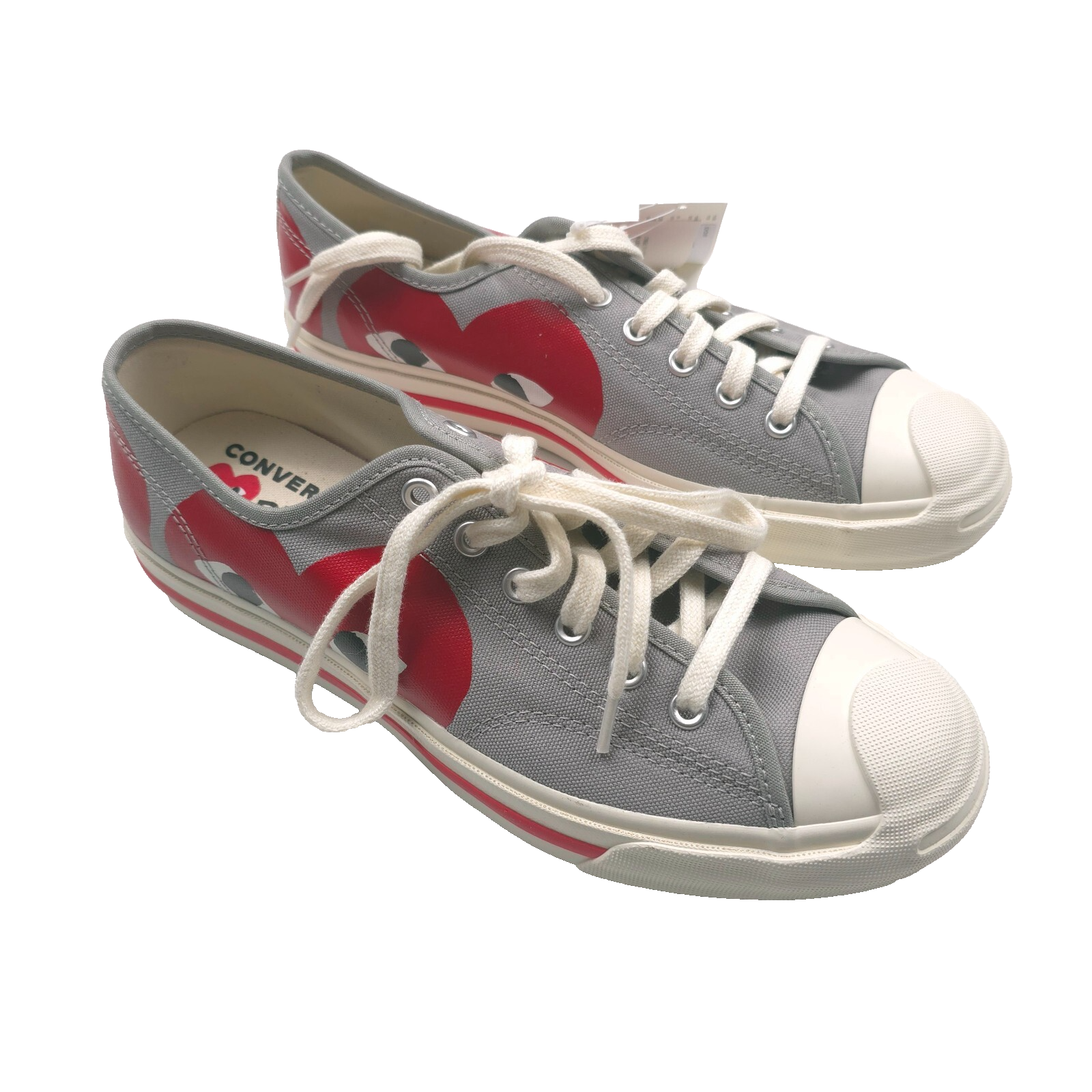 Converse x Comme Des Garcons Drizzle Gray Low Top Chuck Taylor Shoes Mens Size 9