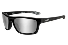 WX Kingpin Polarized Silver Mirror Matte Black frame  Wiley  ACKNG22 Joey Lagano