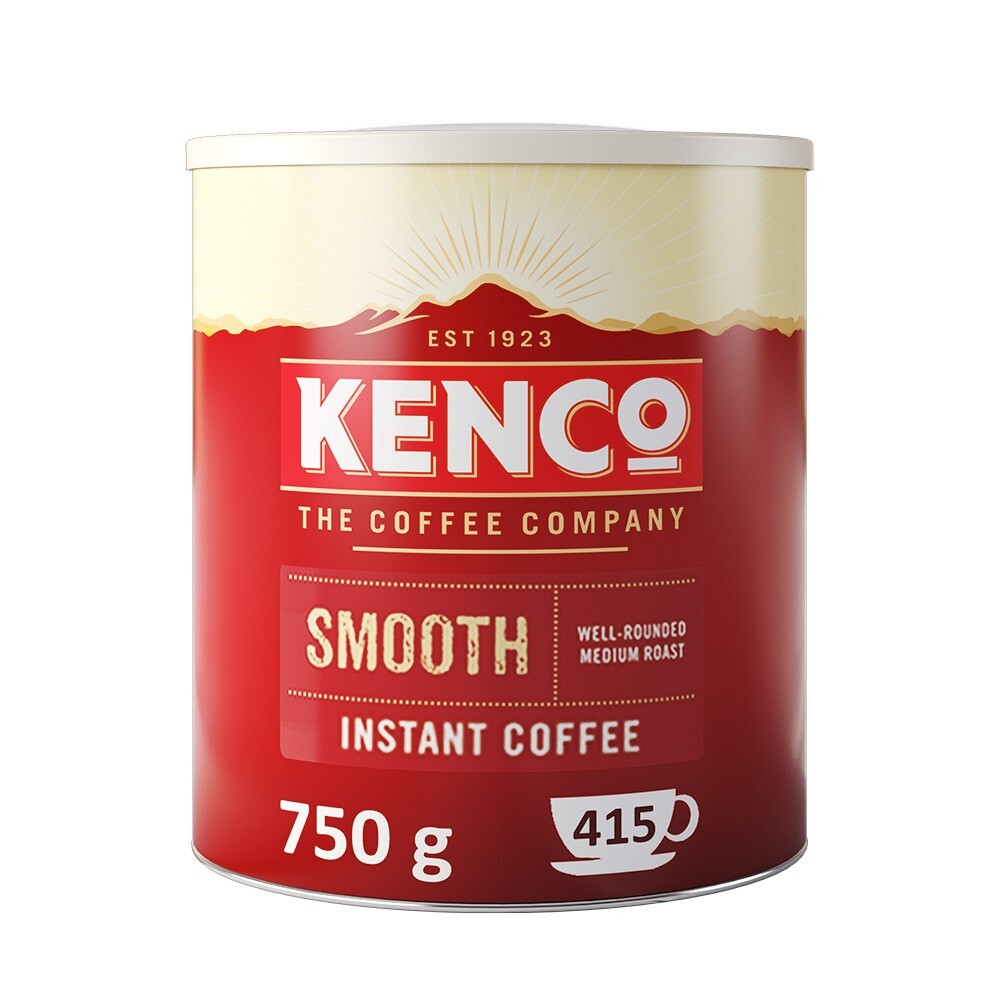 Kenco Smooth Roast Instant Coffee Tin 1 x 750g - 415 Servings