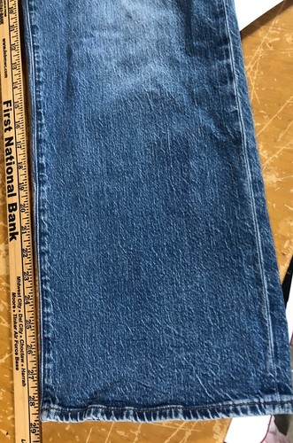 J Crew Premium Full Length Wide Leg Stretch Whiskered blue Jeans Women 30 BX558 - Picture 11 of 14