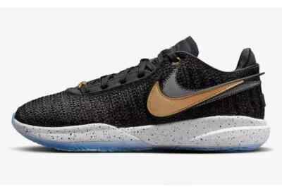 Nike LeBron XX DJ5423-003 Sneaker Men's US 8.5 Black Gold Running