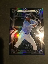 2022 Chronicles Baseball Vidal Brujan Obsidian Rookie Card Tampa Bay Rays