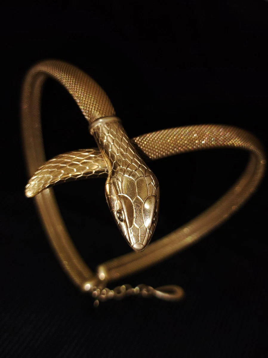 Art deco cheap snake bracelet