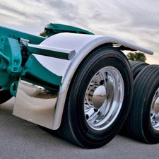 hodgebuilt 80" Half Fender Stainless Steel polished Smooth Pair universal ba510h