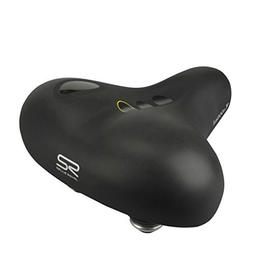 Selle Royal Adulti elastomero Gel Tour Sattel, Nero, One Size (E9h)