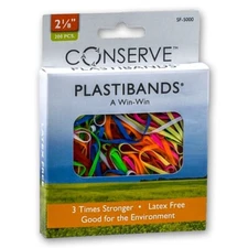 Conserve Plastibands SF-5000 By Baumgartens, 2-1/8" Length, Box of 200