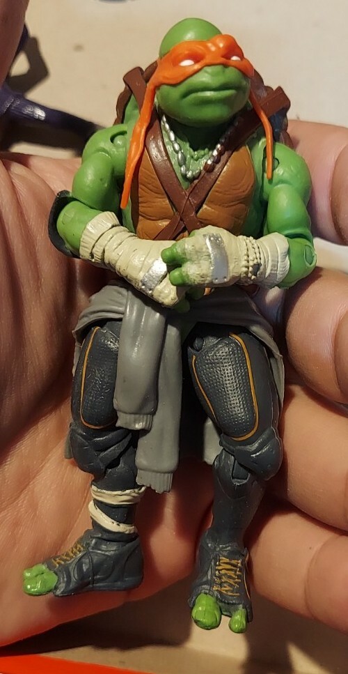 2014 Teenage Mutant Ninja Turtles TMNT MICHAELANGELO PLAYMATES ACTON FIGURE C103