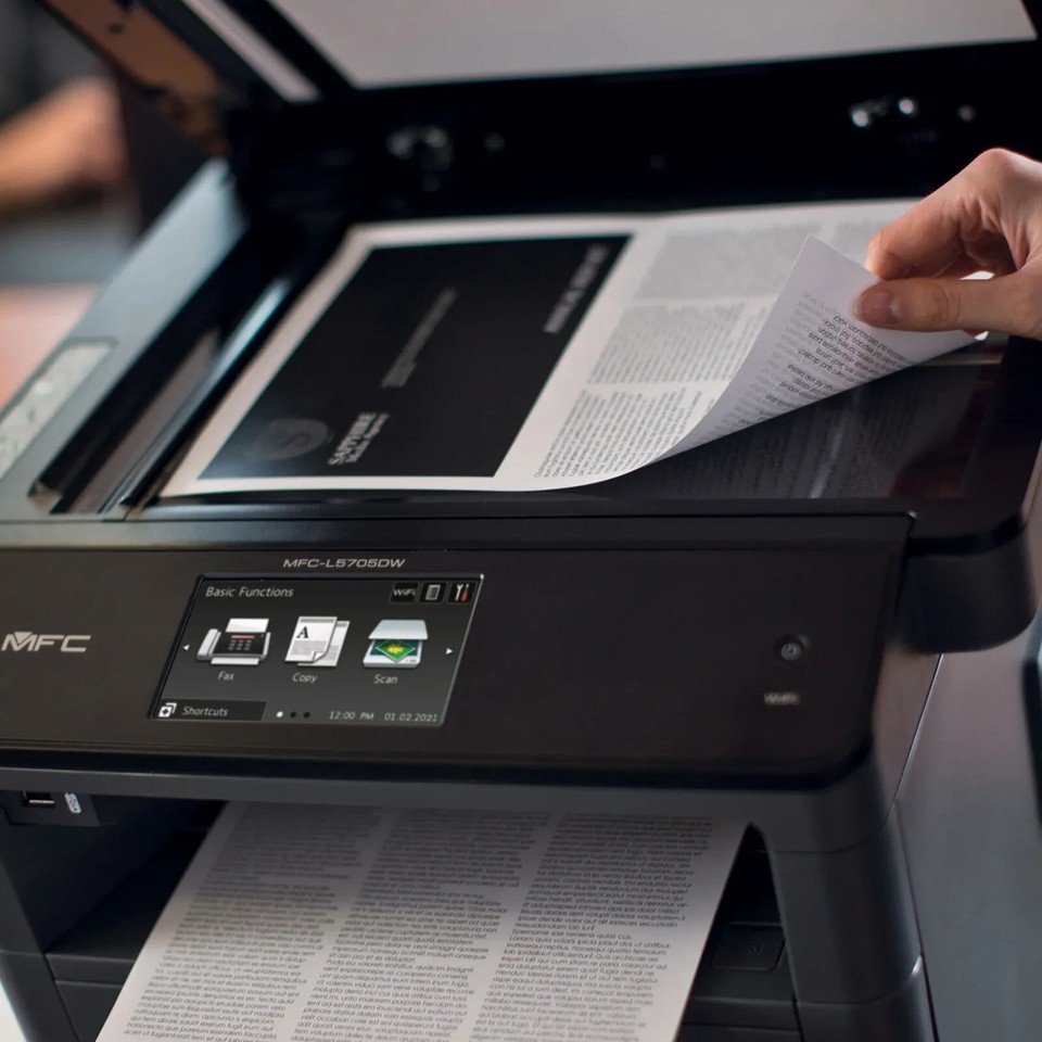 Brother MFCL5705DW Wireless BlackandWhite AllinOne Laser Printer