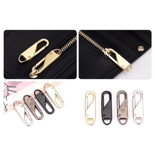 10 Pcs Zipper Lock Clip Metal Carabiner Clip Anti Theft Bag Suitcases Zip Head - Picture 24 of 37