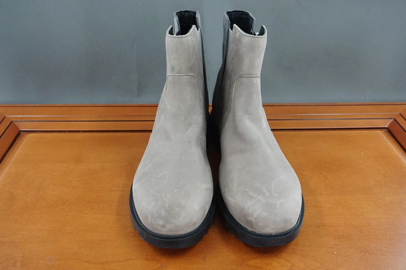 sorel emelle ii leather pull on waterproof zip ankle bootie boots