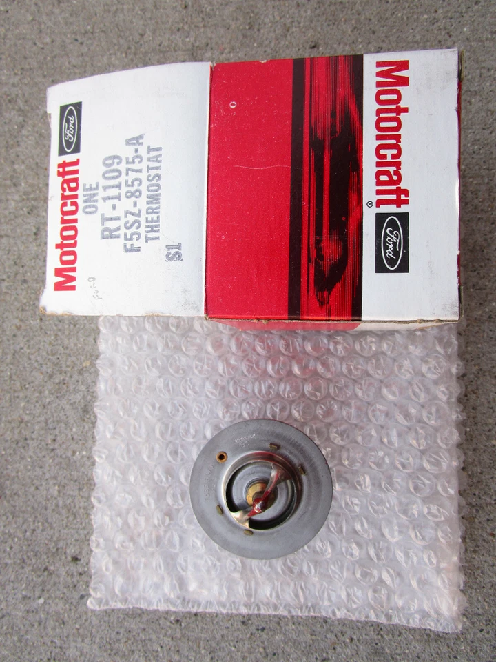TERMOSTATO REFRIGERANTE MOTOR FORD LINCOLN F5SZ-8575-A MOTORCRAFT RT-1109 OEM NUEVO Foto 3 de 4