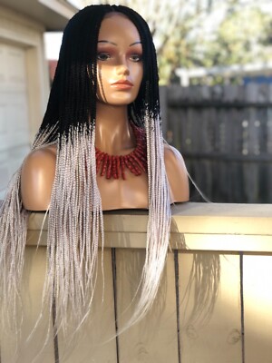  Braided Wig. Two-tone . wig .Ready to ship.The length is 24inches long