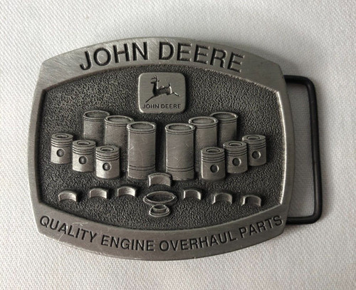 John Deere 1992 Quality Engine Overhaul Parts Belt Buckle Limited Edition # 1073
