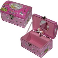 Schmuckschatulle Rosa Pferd SchmuckkäStchen Mit Spieluhr Melodie Schwanensee