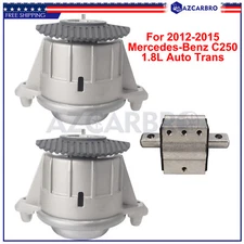 Transmission Mount + 2 Engine Mounts Kit For Mercedes C300 C350 E350 2042404317