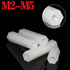 Nylon Hex Column Female Spacer Double-Pass Isolation Standoff M2 M2.5 M3 M4 M5