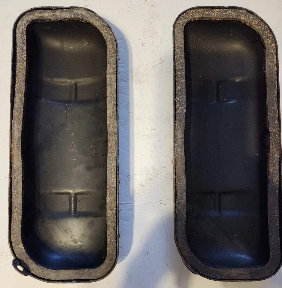 Par de cubiertas de válvula Porsche 914 VW 021101471 Volkswagen 411 412 T4 Foto 3 de 4