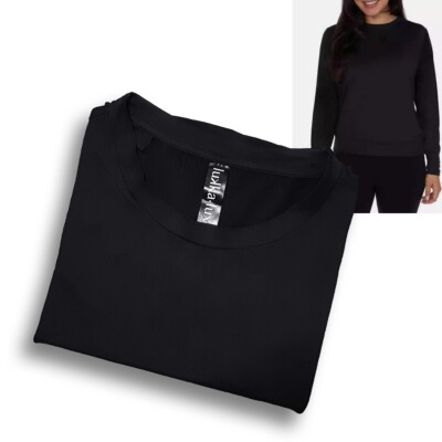 Lukka Lux sz:L Women's Ladies' UPF+30 Soft Long Sleeve Active Top T-Shirt Black