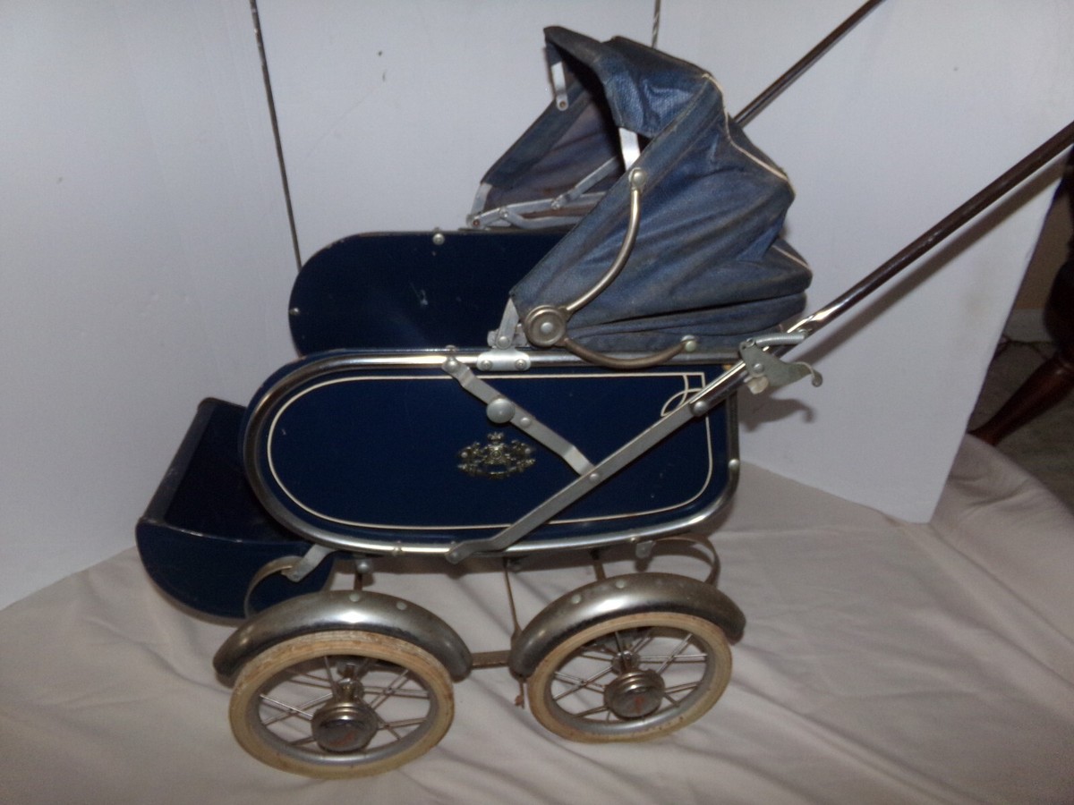 RARE Antique Collectible 1900s THAYER All Metal Baby Carriage
