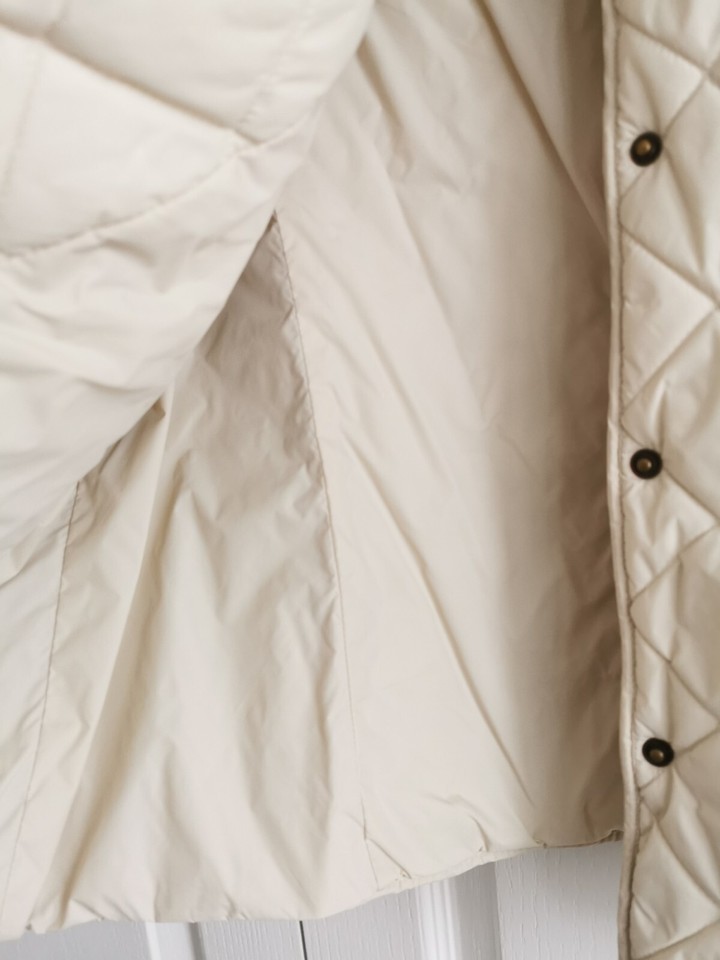 Jaeger Cream Quilted Jacket Sz 16 Vgc Quality Item eBay