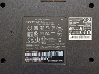 Packard Bell EasyNote MS2394 Acer Aspire ES1-512 P29F Ersatzteile Display
