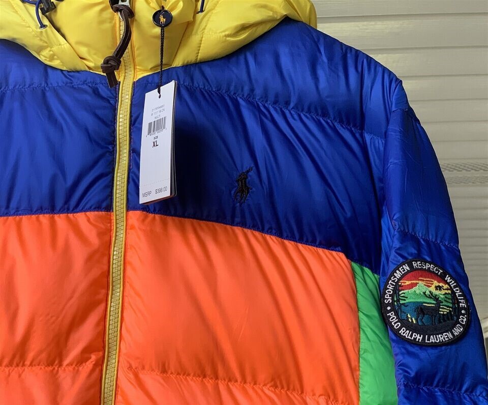 Polo Ralph Lauren フードジャケット　新品未使用　タニ 完売必須☆Polo Ralph Lauren BIG PONY刺繍 ダウンジャケット (POLO