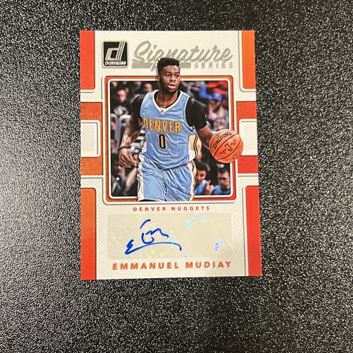 2017-18 Panini Donruss - Signature Series Emmanuel Mudiay #SS-EM (AU) - Picture 1 of 2