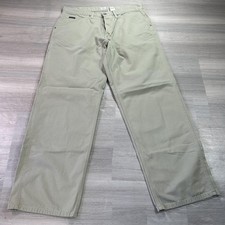VINTAGE Calvin Klein Jeans Pants Mens 36x34 Beige Carpenter Workwear Y2K