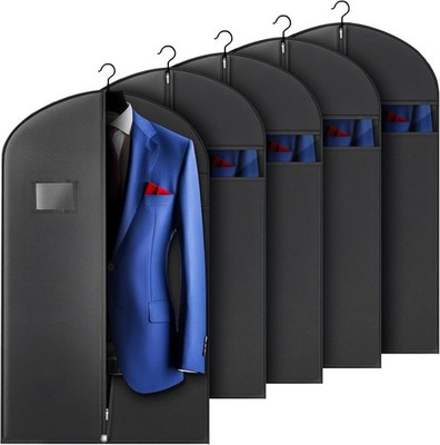 Paquete de 5 bolsas de viaje para trajes de ropa para colgar ropa