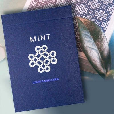 Mint v2 Blueberry Playing Cards (Stripper Deck) By 52kards - Open/Tapered Deck