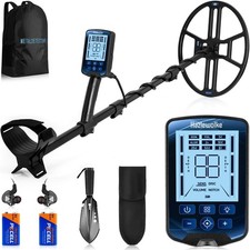 Hazlewolke 14'' Metal Detectors for Adults, Waterproof Double-D Search Coil, ...