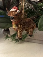 Cracker Barrel Highland Cow Christmas Ornament