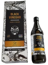 Black Vinegar - 500mL Bottle in Soeos Box - Aged 3 Years, Non-GMO - Ex: 7/28