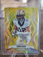 2025 Chris Olave #87 Saints Panini Phoenix Yellow Mojo 13 /35