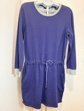 Women’s Long Sleeve Drawstring Sweater Dress Size L 40/42