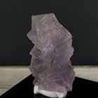 Columnar Cubic Fluorite Crystal Cluster w Stand Natural Mineral Specimen KLP-40 — photo 3
