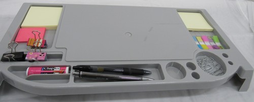 Smart Home Desk Top Computer Organizer Stand in Grey - Picture 4 of 6
