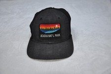 Acadia Natl Park Hat Cap Snap Back Black Mesh Trucker Patch Legacy S/M Mens