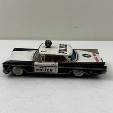 Yonezawa Toys Tin Friction Car 1959 Buick Police Car No.7 Made In Japan Vtg