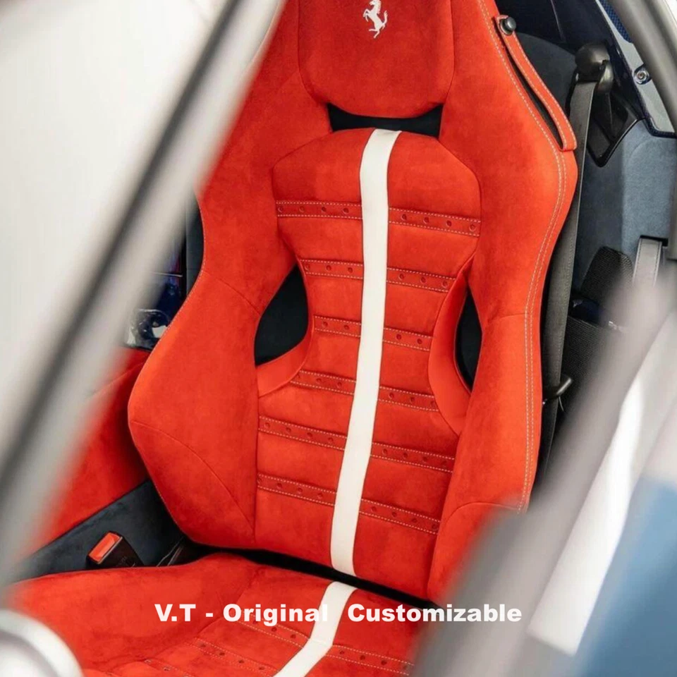 Сиденье из углеродного волокна Ferrari Sport, гоночное сиденье Ferrari, оригинальное, настраиваемое, 45 дней - Изображение 4 из 4