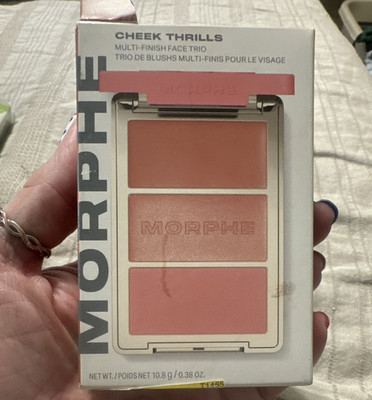 Morphe Cheek Thrills Multi-Finish Face Trio - Beach Bonfire Coral Peach 0.38 oz
