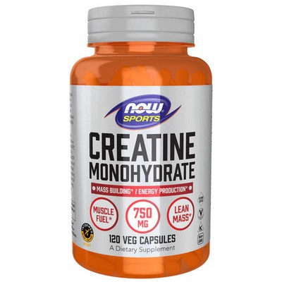 Creatine Monohydrate 120 Veg Caps 750 MG by Now Foods