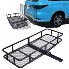 Hitch Cargo Carrier Rack 550lbs 62"x20"x6" Folding Luggage Basket w/2'' Receiver
