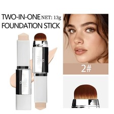 Color-Changing 2-In-1 Foundation Stick - Lightweight & Moisturizing for All Skin