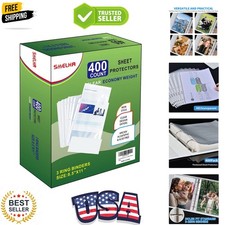 Sheet Protectors 400 Page,Page Protector 8.5" x 11" Upgraded Clear Plastic P...