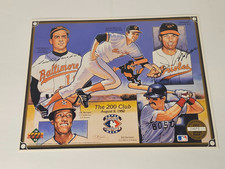 MILT PAPPAS & LUIS APARICIO SIGNED - The 200 Club Upper Deck 1992 Promo Sheet 